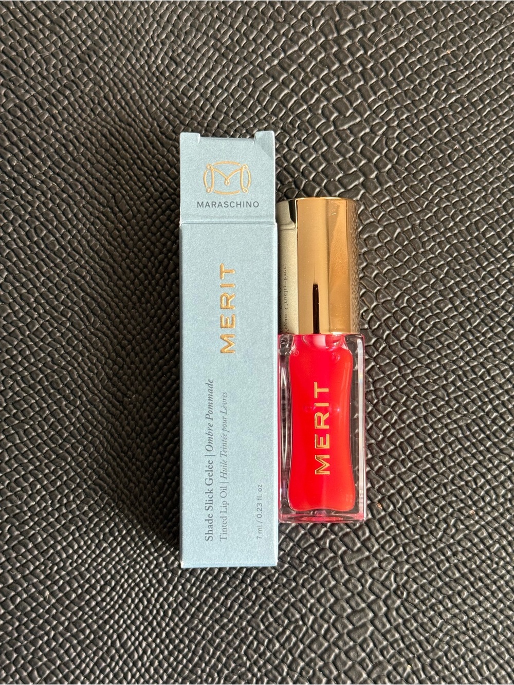 Merit Shade Stick Gelée Maraschino Lip Oil